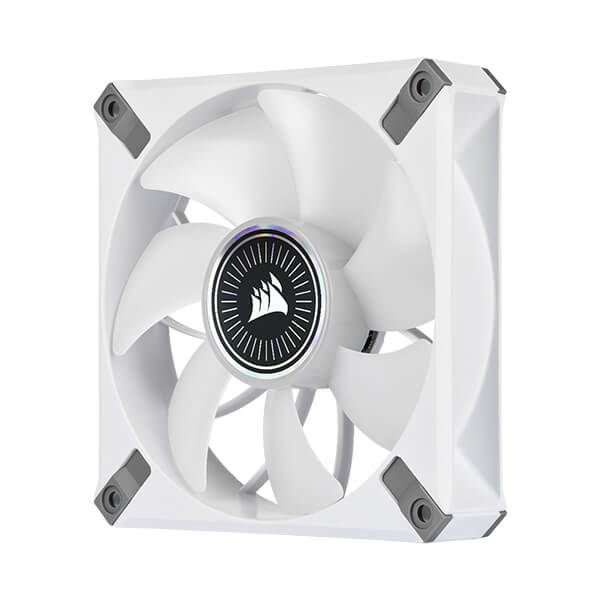Corsair iCUE ML120 RGB Elite Premium 120mm PWM Magnetic Levitation Triple Fan Kit (White)